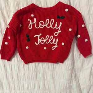 Red Holly Jolly Knit Christmas Sweater